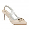 Damen Sandalen 1294 beige schimmernd