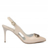 Damen Sandalen 1294 beige schimmernd
