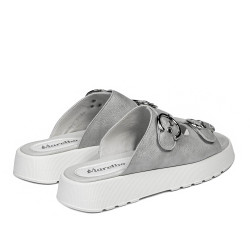Damensandalen 5084-1 perlmutt silber