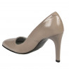 Elegante Damenschuhe 1276 Lack Cappuccino