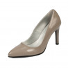Elegante Damenschuhe 1276 Lack Cappuccino