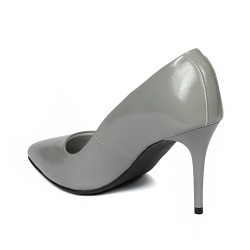 Elegante Damenschuhe 1293 Lack Grau