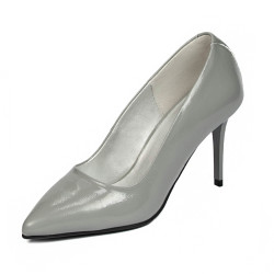 Elegante Damenschuhe 1293 Lack Grau