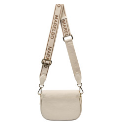 Damen-Umhängetasche 007g Creme Kaffee