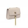 Damentasche Schultertasche 009g Beige Kaviar