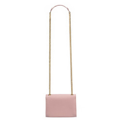 Damen-Umhängetasche 009g Rosa Safiano