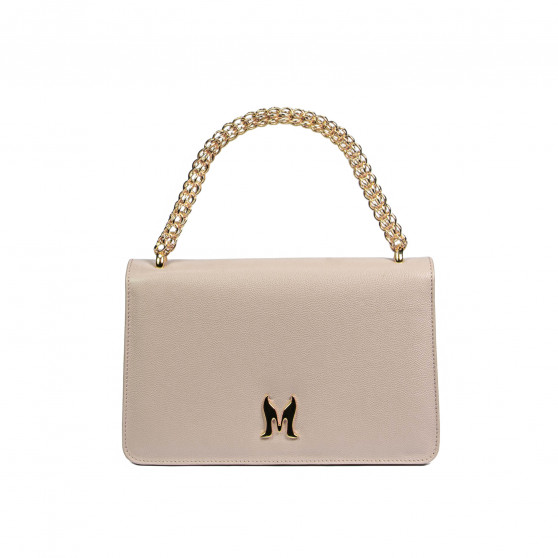 Damen-Schultertasche 010g beige Kaviar Damen-Schultertasche 010g beige Kaviar