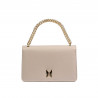 Damen-Schultertasche 010g beige Kaviar