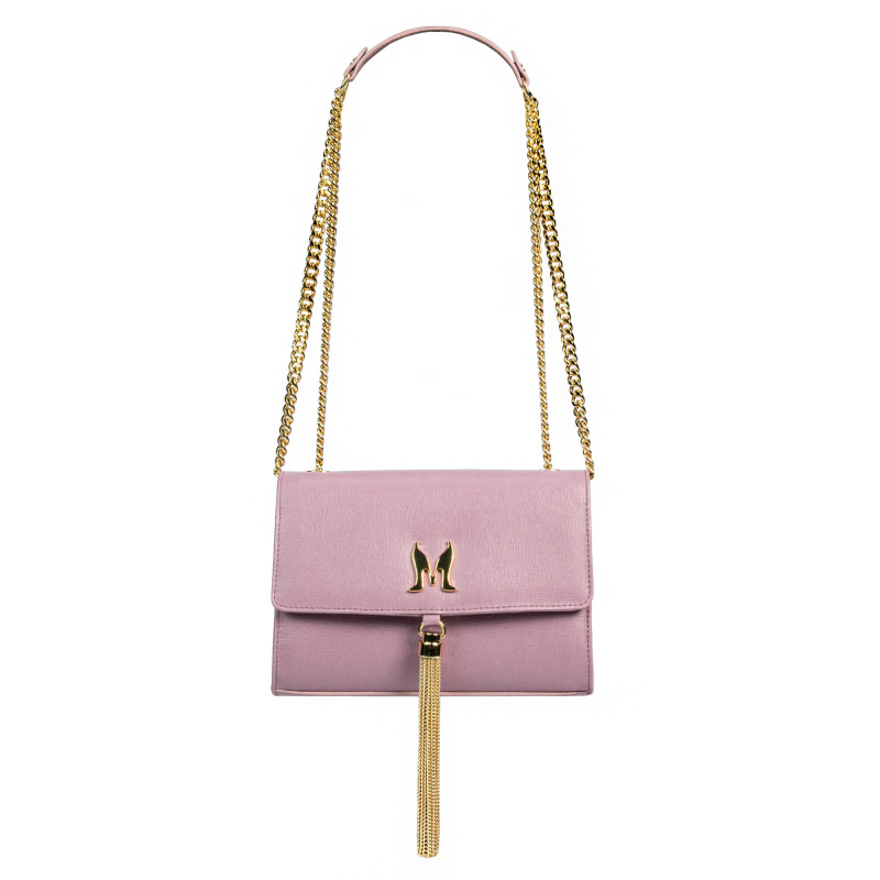 Damentasche Umhängetasche 009g violett Safiano