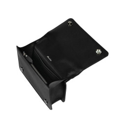 Damentasche Schultertasche 010g 01 schwarz Saffiano