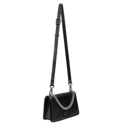 Damentasche Schultertasche 010g 01 schwarz Saffiano