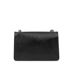 Damentasche Schultertasche 010g 01 schwarz Saffiano