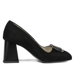 Elegante Damenschuhe 1291 Schwarz Antilope