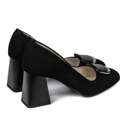 Elegante Damenschuhe 1291 Schwarz Antilope