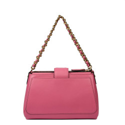 Damentasche Schultertasche 003g Barbie Pink+Schwarz
