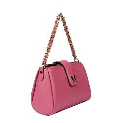 Damentasche Schultertasche 003g Barbie Pink+Schwarz