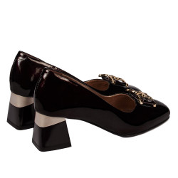 Elegante Damenschuhe 1298 Lack Bordeaux