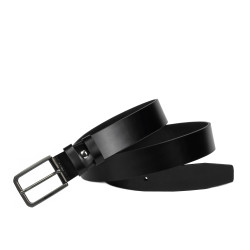 Herren Gürtel 65b glänzend schwarz