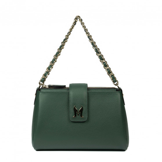 Damen Schultertasche 003g Biz Grün+Multicolor Damen Schultertasche 003g Biz Grün+Multicolor