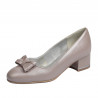 Damen elegante Schuhe 1270-1 Cappuccino Perlmutt