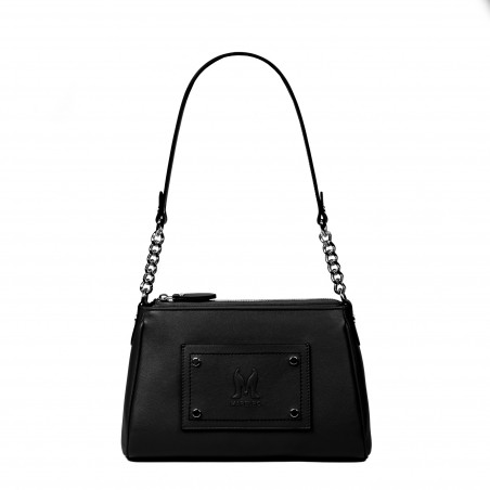 Damentasche Schultertasche 016g 01 schwarz