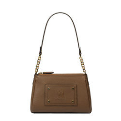 Damen-Umhängetasche 016g Cognac Braun