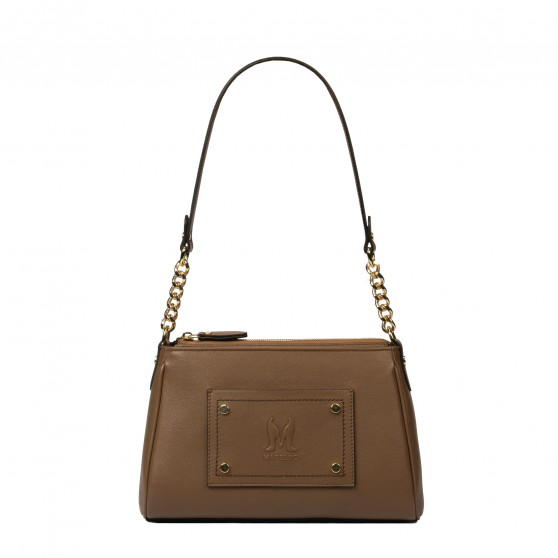 Damen-Umhängetasche 016g Cognac Braun Damen-Umhängetasche 016g Cognac Braun