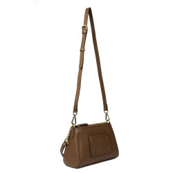 Damen-Umhängetasche 016g Cognac Braun