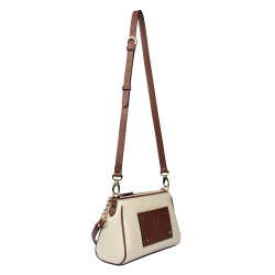 Damen-Umhängetasche 016g beige Latte kombiniert