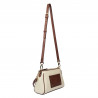 Damen-Umhängetasche 016g beige Latte kombiniert