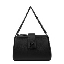 Damentasche Schultertasche 003g 02 schwarz Elefant