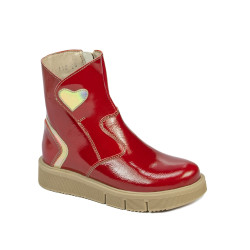 Kleinkinderstiefel 110c rot glänzend kombiniert