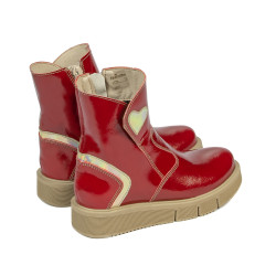 Kleinkinderstiefel 110c rot glänzend kombiniert