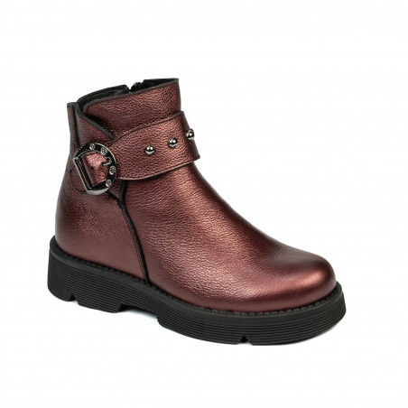 Kinderstiefel 3032 Bordeaux Perlmutt