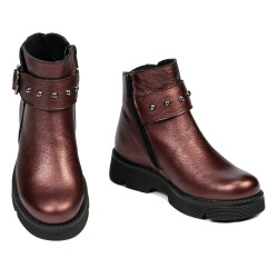 Kinderstiefel 3032 Bordeaux Perlmutt