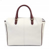 Damentasche Handtasche 002g Beige Latte+Braun