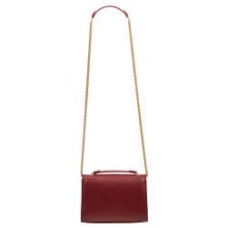Damentasche Schultertasche 009g rot Safiano