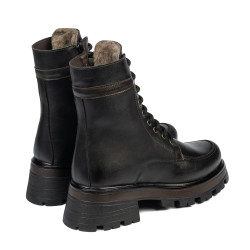 Damenstiefel 3386 schwarz kombiniert