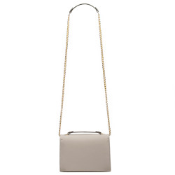 Damen-Umhängetasche 009g Beige Safiano