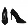 Elegante Damenschuhe 1299 schwarz Antilope
