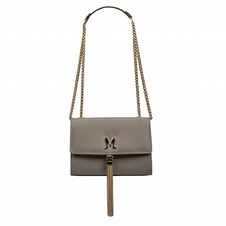 Damen Schultertasche 009g Capuccino Safiano