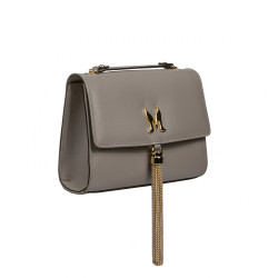 Damen Schultertasche 009g Capuccino Safiano