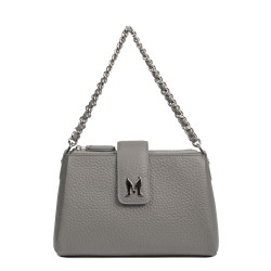 Damentasche Schultertasche 003g 01 grau Elefant