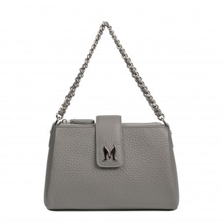 Damentasche Schultertasche 003g 01 grau Elefant