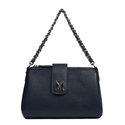 Damentasche Schultertasche 003g 01 blau Elefant