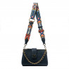 Damen-Schultertasche 003g Blau Elefant