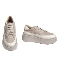Damen-Sneaker 6070 Sand kombiniert