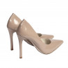 Elegante Damenschuhe 1302 Lack Kamel