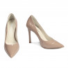 Elegante Damenschuhe 1302 Lack Kamel