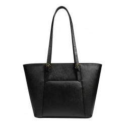Damenschultertasche 021g schwarz Saffiano
